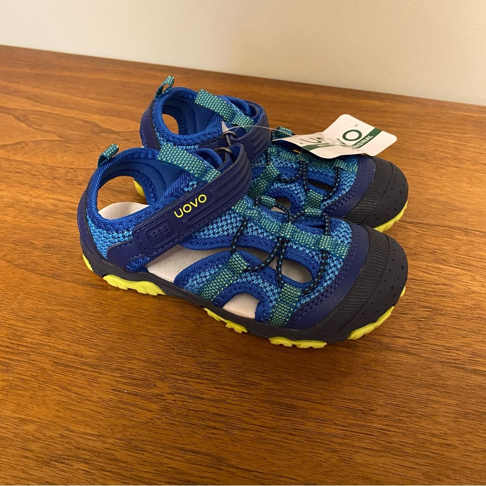 OVO Kids Navy Blue & Lime Sport Sandals